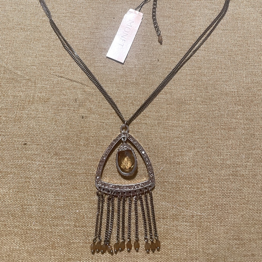 Brand New Monet Pendant Necklace 20 Inch Vintage Elegance